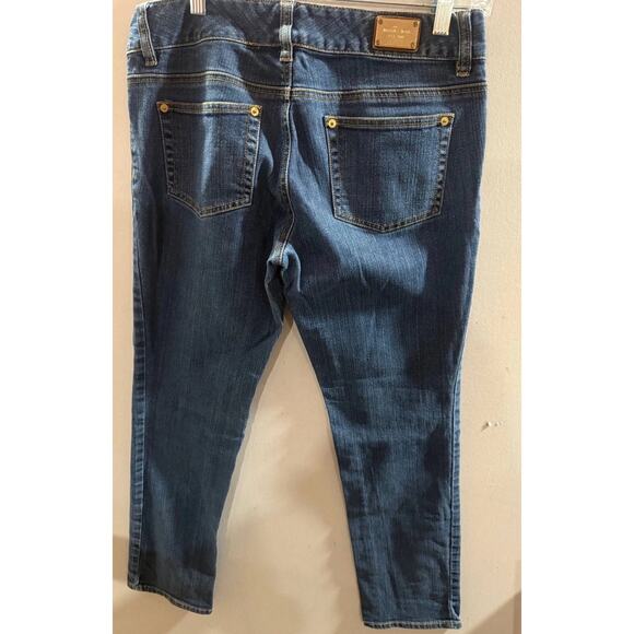 Michael Kors Jeans Women Size 6 Blue Denim Stretch 5 Pockets High Waisted Preppy - Picture 8 of 11